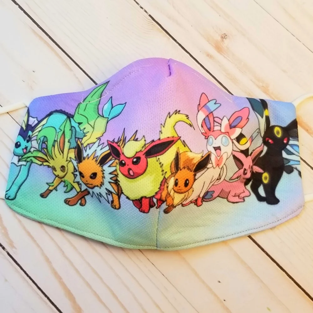 COPY - Pokemon eevee evolutions mask 3 layers 3D ears loops.
